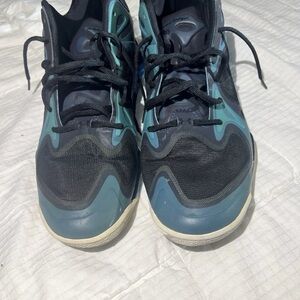 Stylish Black and Teal Sneakers